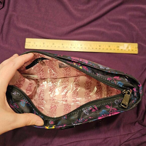 LUG Parasail Cosmetic Case Boho Floral Black - Picture 2 of 3